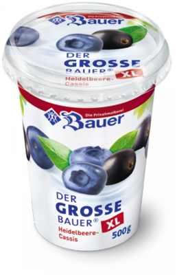 BAUER YOGURT BLUEBERRY FRUIT AND CASSIS XL 500g