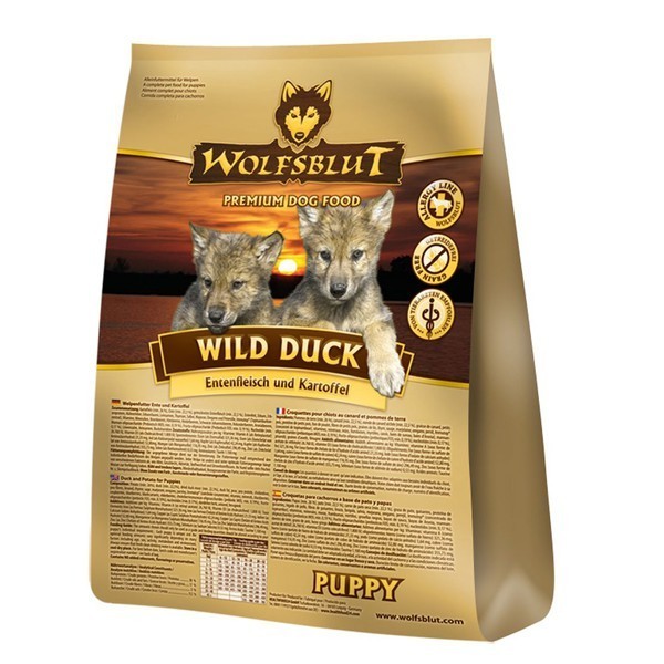WOLFSBLUT - FANG - WILD DUCK PUPPY CROQUETTES (grain-free dog food) 500g