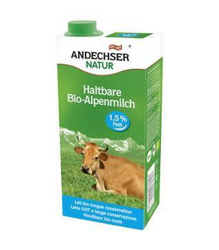 BIO-MILK NON-PERISHABLE ANDECHSER NATUR LOW FAT 1.5%  1L