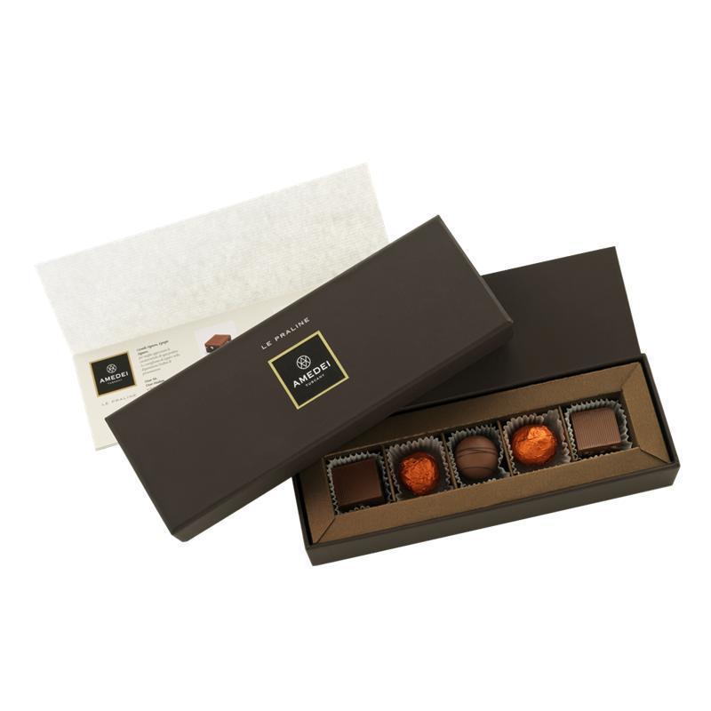 PRALINE BOX WITH 5 ASSORTED AMEDEI PRALINES