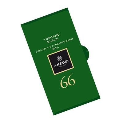 AMEDEI TUSCANY BLACK CHOCOLATE BAR 66%