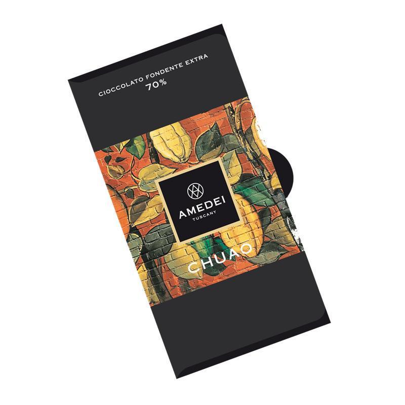 AMEDEI TUSCANY CHUAO BLACK CHOCOLATE BAR 70% AMEDEI TUSCANY CHUAO BLACK CHOCOLATE BAR 70%