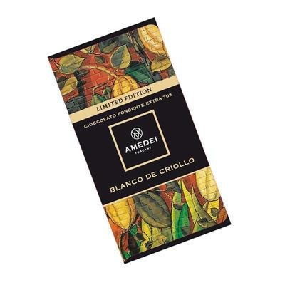 AMEDEI TUSCANY BLANCO DE CRIOLLO BLACK CHOCOLATE BAR 70%