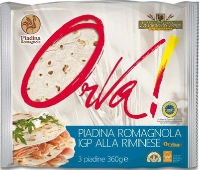 PIADINA ROMAGNOLA IGP ALLA RIMINESE 360g PIADINA ROMAGNOLA IGP ALLA RIMINESE 360g