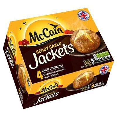 McCAIN 4 READY BAKED JACKETS 800g