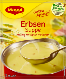 MAGGI PEA SOUP WITH BACON for 3