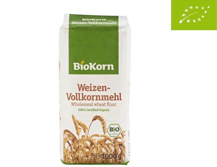 FLOUR BIOKORN ORGANIC WHOLE WHEAT  1kg