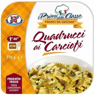 QUADRUCCI ai CARCIOFI (PASTA SQUARES WITH ARTICHOKES) 250g