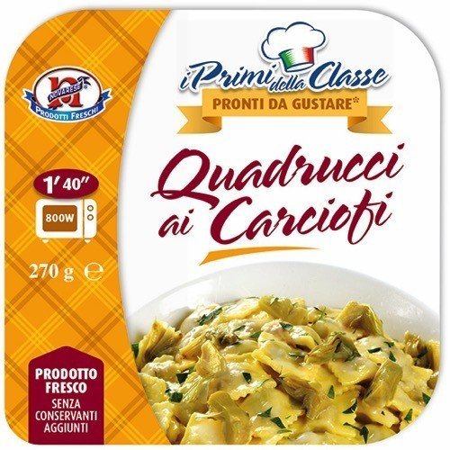 QUADRUCCI ai CARCIOFI (PASTA SQUARES WITH ARTICHOKES) 250g