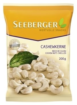 CASHEW NUTS SHELLED by SEEBERGER 200g CASHEW NUTS SHELLED by SEEBERGER 200g