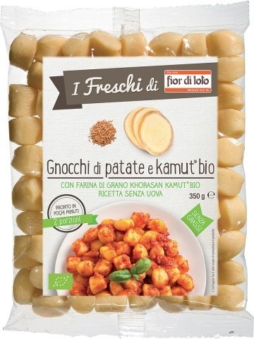 ORGANIC POTATO GNOCCHI GLUTEN FREE, FAT FREE WITH KAMUT KHOROSAN FIOR DI LOTO 350g