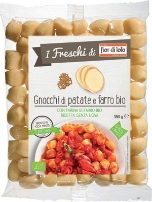 ORGANIC POTATO GNOCCHI GLUTEN FREE, FAT FREE WITH BIO SPELLED FIOR DI LOTO 350g