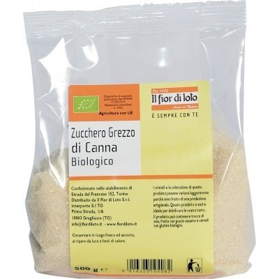 BROWN SUGAR CANE ORGANIC FIOR DI LOTO 500g BROWN SUGAR CANE ORGANIC FIOR DI LOTO 500g