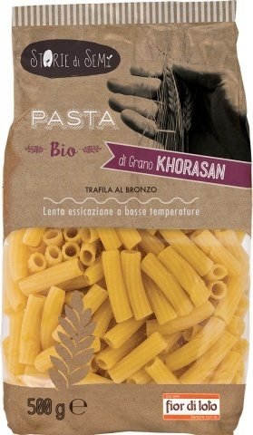 RIGATONI KHOROSAN WHEAT PASTA ORGANIC FIOR DI LOTO 500g