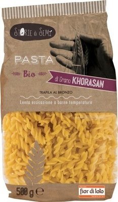 FUSILI KHOROSAN WHEAT PASTA ORGANIC FIOR DI LOTO 500g