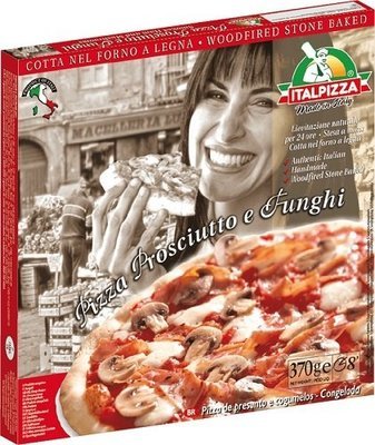 ITALIAN PIZZA PROSCIUTTO E FUNGHI (HAM &amp; MUSHROOM) 370g