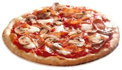 ITALIAN PIZZA PROSCIUTTO E FUNGHI (BAKED HAM & MUSHROOMS) 350g