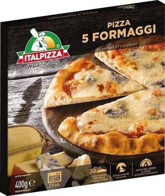 ITALIAN PIZZA 5 FORMAGGI (PIZZA FIVE CHEESES) 400g