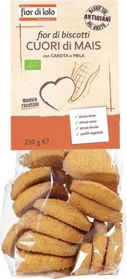 CORN BISCUIT HEART ORGANIC FIOR DI LOTO 250g CORN BISCUIT HEART ORGANIC FIOR DI LOTO 250g