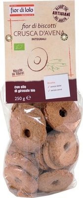 BISCUIT WITH OATS BRAN ORGANIC FIOR DI LOTO 250g