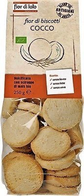 BISCUIT COCONUT ORGANIC FIOR DI LOTO 250g BISCUIT COCONUT ORGANIC FIOR DI LOTO 250g
