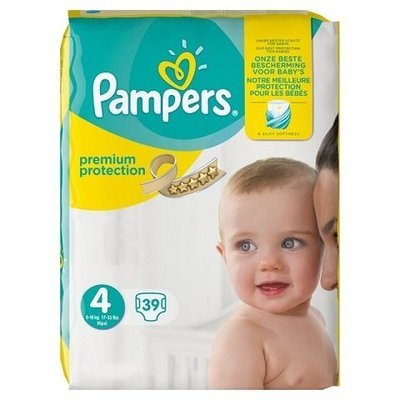 PAMPERS PREMIUM PROTECTION SIZE 4 x39/Pack, 7-18kg CARRY PACK