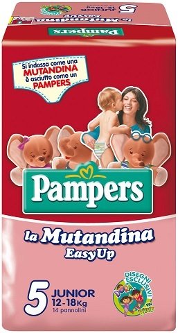 PAMPERS SIZE 5 PANTIES EASY UP PACK OF 14pcs