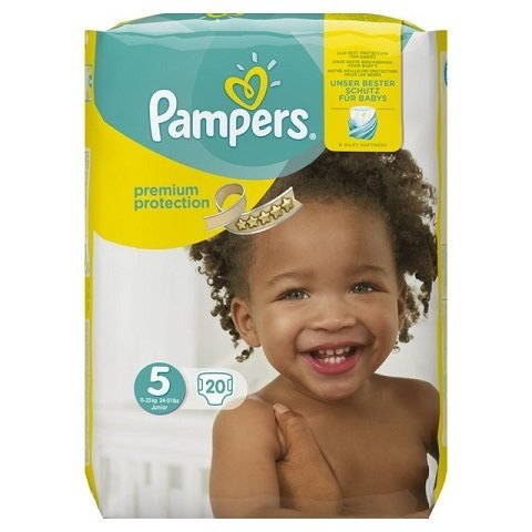 PAMPERS SIZE 5 PREMIUM PROTECTION NAPPIES CARRY PACK OF 20pcs