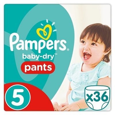 PAMPERS SIZE 5 BABY DRY PANTS ESSENTIAL PACK OF 36pcs