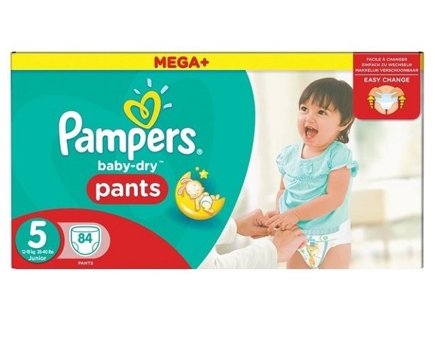 PAMPERS SIZE 5 BABY DRY PANTS MEGA BOX PLUS 84pcs