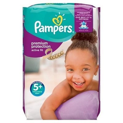 PAMPERS SIZE 5+ PREMIUM PROTECTION ACTIVE FIT NAPPIES MONTHLY SAVING PACK OF 124pcs