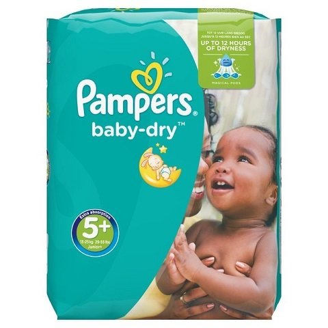 PAMPERS SIZE 5+ BABY DRY NAPPIES MONTHLY SAVING PACK OF 132pcs