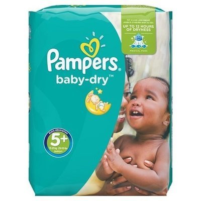 PAMPERS SIZE 5+ BABY DRY NAPPIES MONTHLY SAVING PACK OF 132pcs