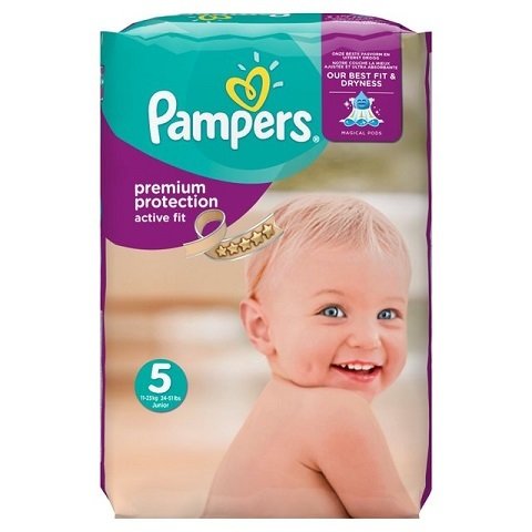 PAMPERS SIZE 5 PREMIUM PROTECTION ACTIVE FIT NAPPIES MONTHLY SAVING PACK OF 136pcs