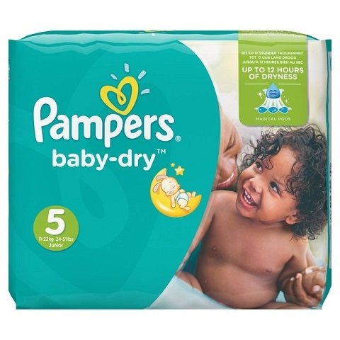 PAMPERS SIZE 5 BABY DRY NAPPIES MONTHLY SAVING PACK OF 144pcs