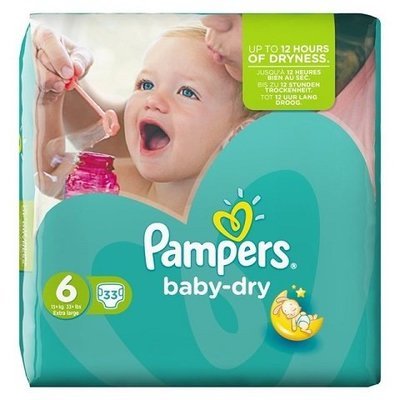 PAMPERS SIZE 6 BABY DRY NAPPIES ESSENTIAL PACK OF 26pcs