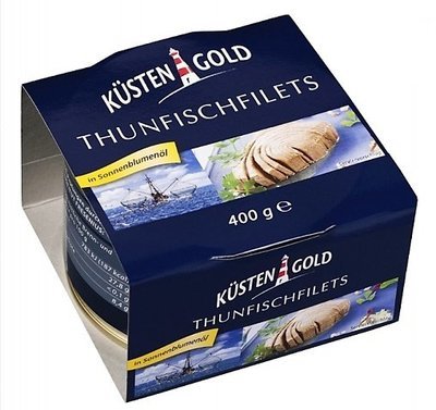 TUNA FILLETS  IN SUNFLOWER OIL BY KUESTENGOLD 280g