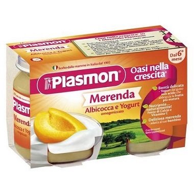 APRICOT YOGURT BY PLASMON 2x 120g