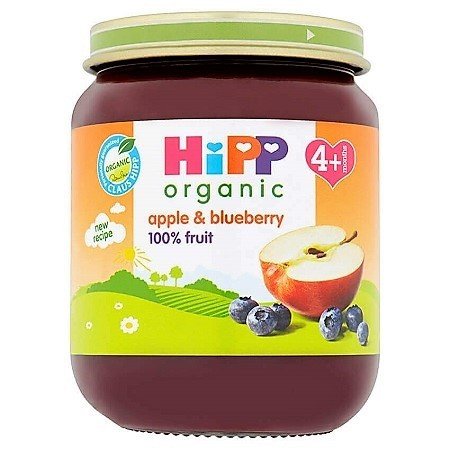 HIPP ORGANIC APPLE &amp; BLUEBERRY DESSERT 125g STAGE 1 (4 months+)