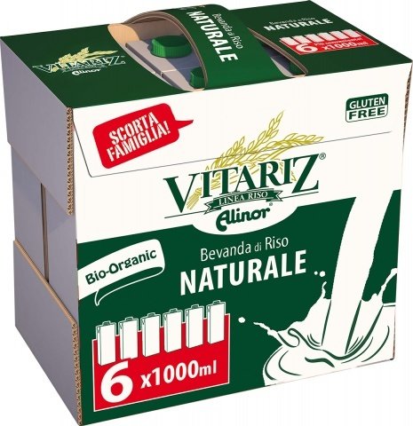 VITARIZ NATURAL ORGANIC RICE DRINK FAMILY PACK BY ALINOR 6L