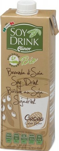 SOY DRINK WITH ORGANIC COCOA BY ALINOR 1L