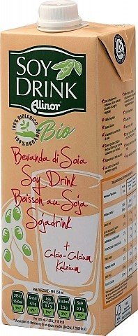 SOY DRINK ORGANIC WITH CALCIUM BY ALINOR 1L