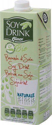 SOY DRINK NATURAL ORGANIC BY ALINOR 1L