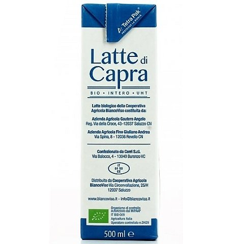 CAPRA ORGANIC GOAT MILK BY BIANCO VISO 0.5L