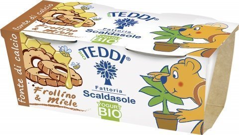 YOGURT TEDDI SHORTBREAD AND HONEY ORGANIC BY FIOR DI LOTO 230g (2x 115g)