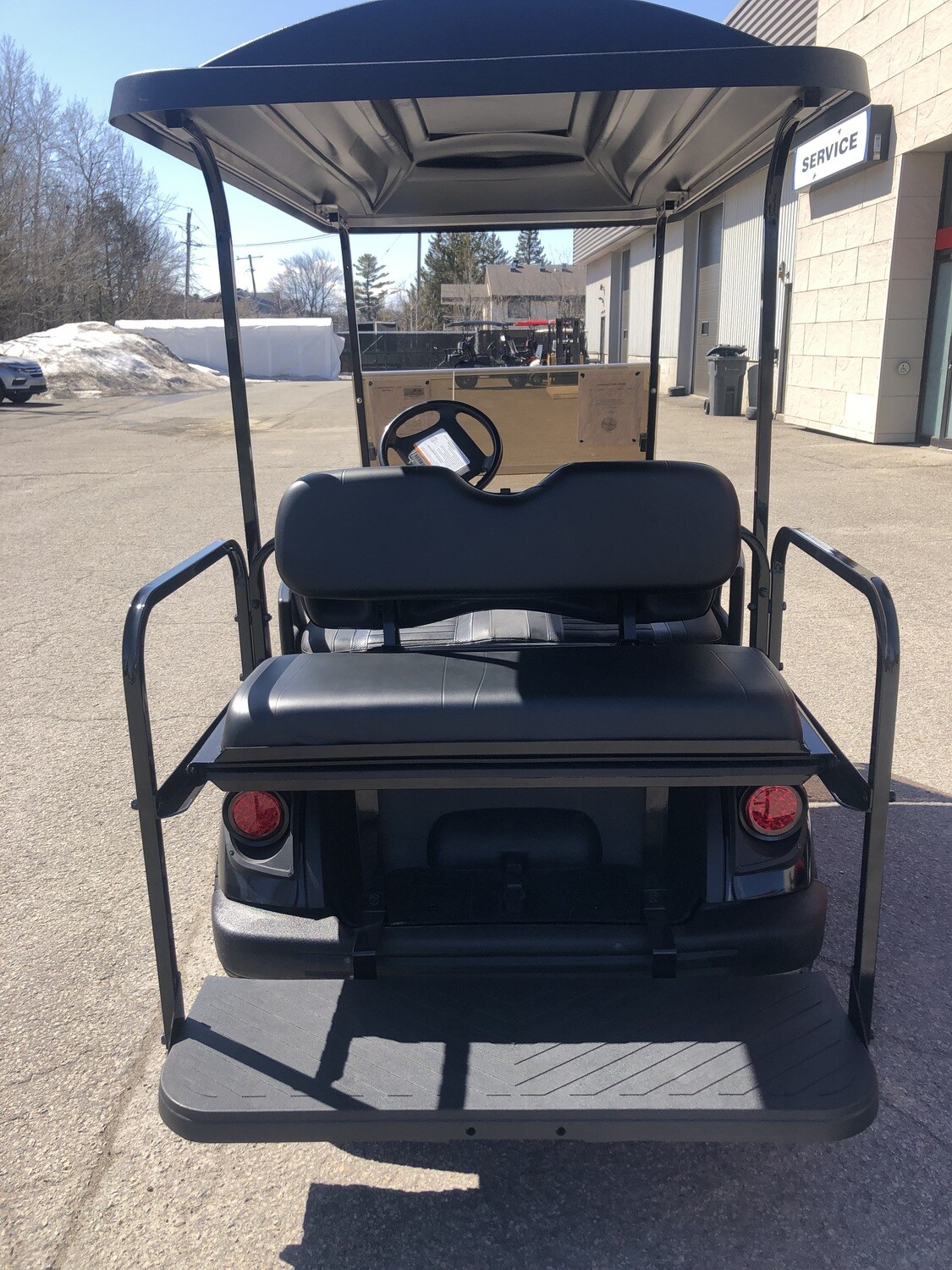 Banc arrière - Rear seat flip Club car Précédent ou Tempo - noir