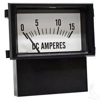 Ampèremètre 15 amp, Rectangulaire Club Car