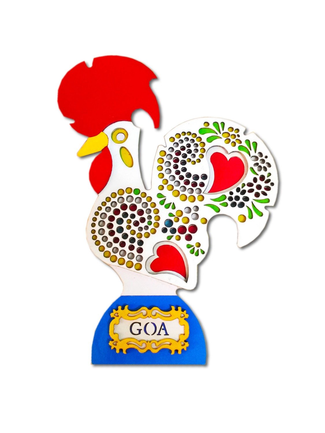 Galo de Goa Rooster_White Galo de Goa Rooster_White