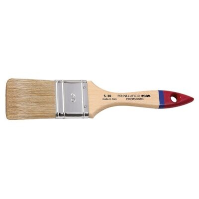 Pennellessa manico legno verniciato trasparente punta rossa SP 15