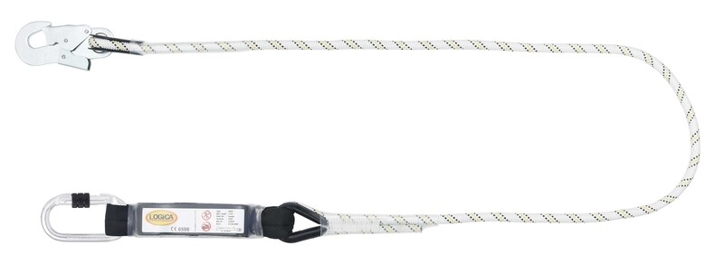 ABS/1 Cordino 2 metri con assorbitore e 2 moschettoni